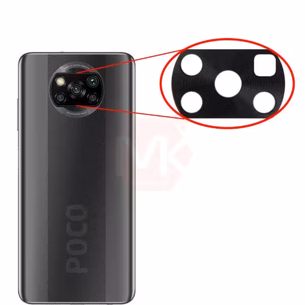 شیشه لنز دوربین گوشی موبایل شیائومی XIAOMI POCO X3 PRO