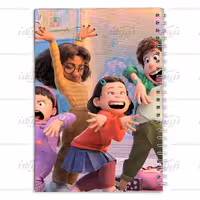 دفتر مشق کارتون قرمز شدن