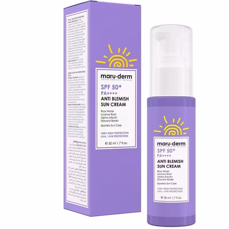 کرم ضد آفتاب SPF 50  ضد جوش و ضد لک مارودرم 50 میل
