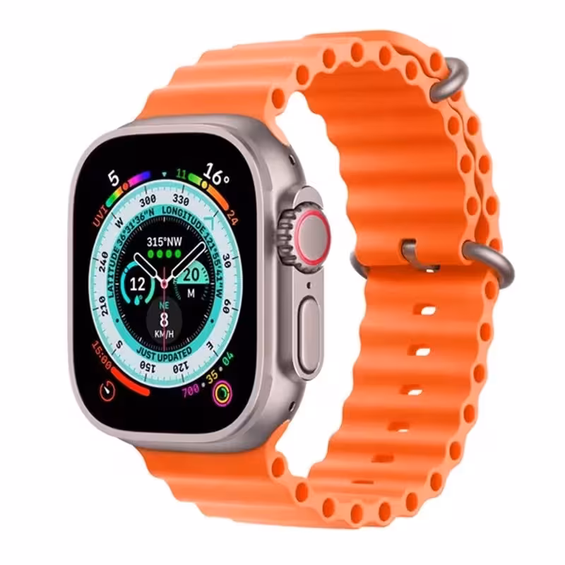 ساعت هوشمند 49 میلی متری مدل SEVEN PLUS ONE 1 7 بند سیلیکونی