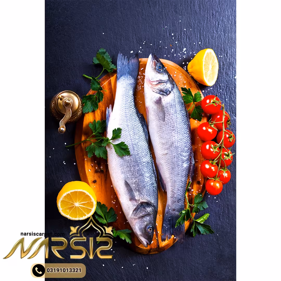 فرشینه آشپزخانه طرح ماهی کد 7062