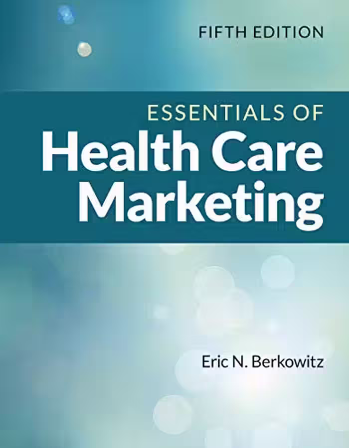 خرید و دانلود نسخه کامل کتاب Essentials of Health Care Marketing 5th Edition -    Pdf