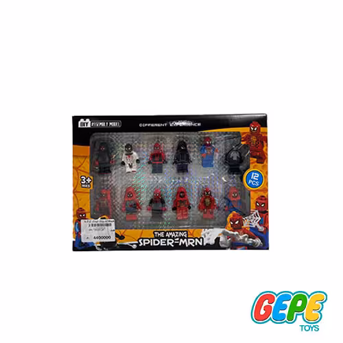 مجموعه لگو 12 عددی مینی فیگور اسپایدرمن
