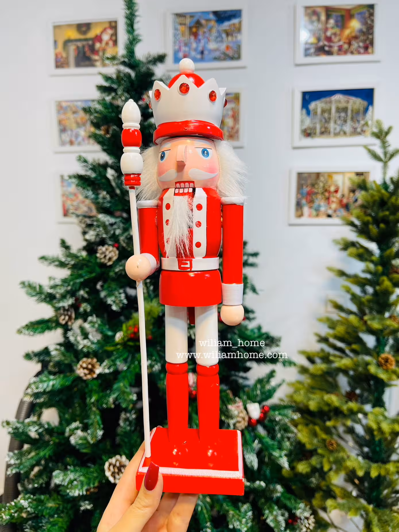 سرباز فندق شکن کریسمس 30cm، قرمز‌ P-C