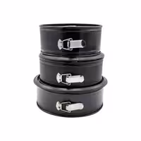 قالب کیک تفلون گرد کمربندی 3 تیکه