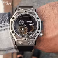 ساعت مچی مردانه هابلوت فراری مدل Hublot Ferrari Tourbillon 7678H