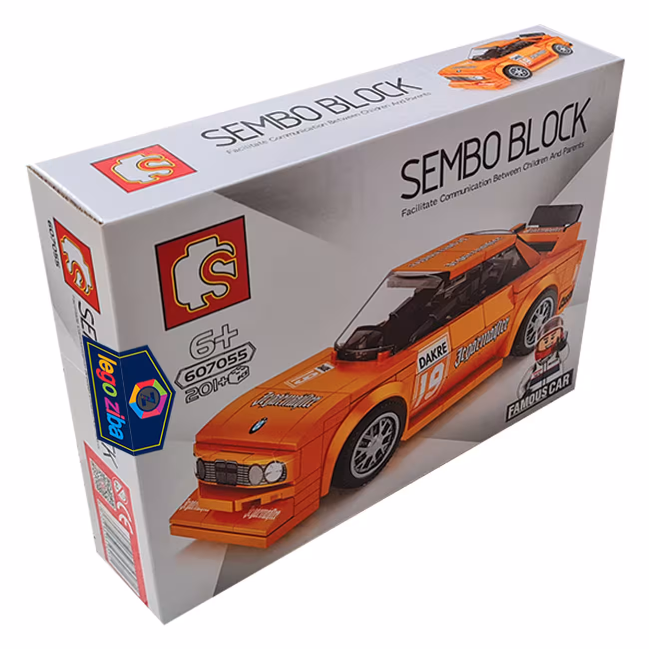 ساختنی سمبو بلاک مدل ماشین مسابقه ای کد 607055