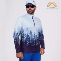 بلوز نیم زیپ هیمالیا طرح جنگل افرا