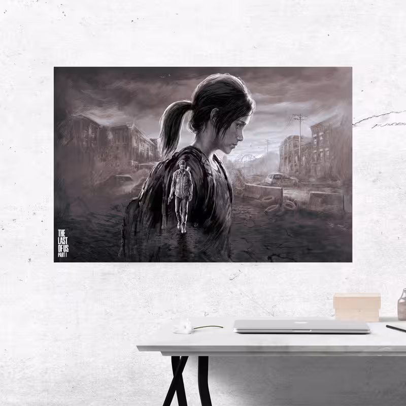 تابلو شاسی مدل نقاشی  last of us کد 1167 | دنیای قاب