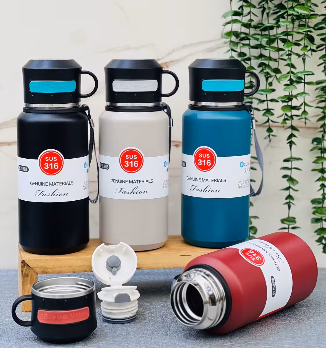 تراول ماگ ليوان دار استيل 316 (800ml)