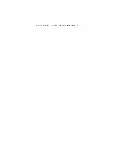 خرید و دانلود نسخه کامل کتاب Studies in Military Geography and Geology