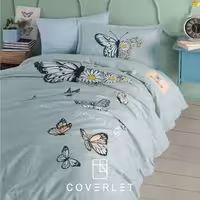 روتختی دخترانه طرح پروانه نعنایی مدل Daisy Love