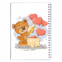 دفتر مشق کارتونی خرس مهربون