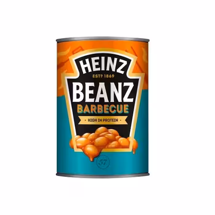 کنسرو لوبیا هاینز با طعم باربیکیو HEINZ وزن 415 گرم