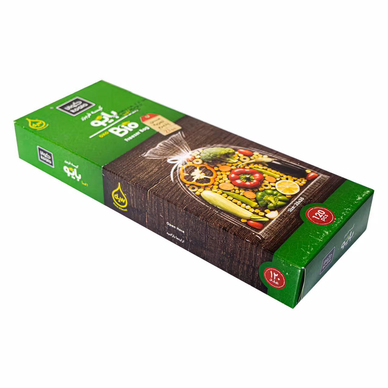 کیسه فریزر جعبه ای کوالا مدل بایو سایز 25×35 سانتی متری