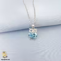 گردنبند نقره سواروسکی زنانه طرح جغد مدل ZSW Z5