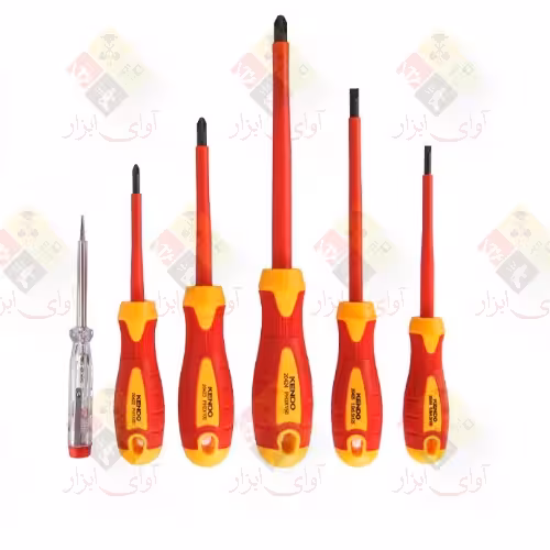 ست 6 عددی پیچ گوشتی فشار قوی 1000ولت کندو