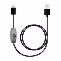 کابل تغذیه usb رزبری پای 3 با کلید on/off