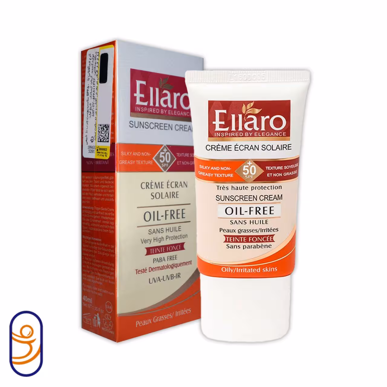 کرم ضد آفتاب SPF 50 مناسب پوست چرب رنگ بژ طبیعی الارو
