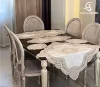 رومیزی جدید مخمل مروارید دوزی طرح درین