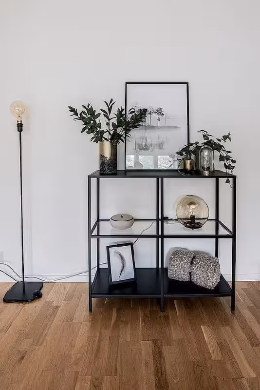 میز کنسول چوب و فلز کد روستیک  8686