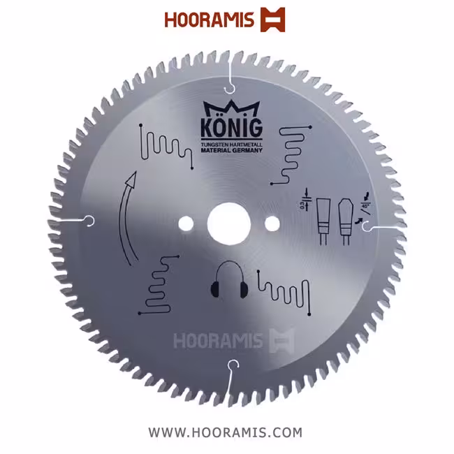 تیغ اره الماسه آلومینیوم بر 108 دندانه قطر 450 برند کونیگ (Konig) ترکیه |  کد رفرنس ALM-450-03 |
