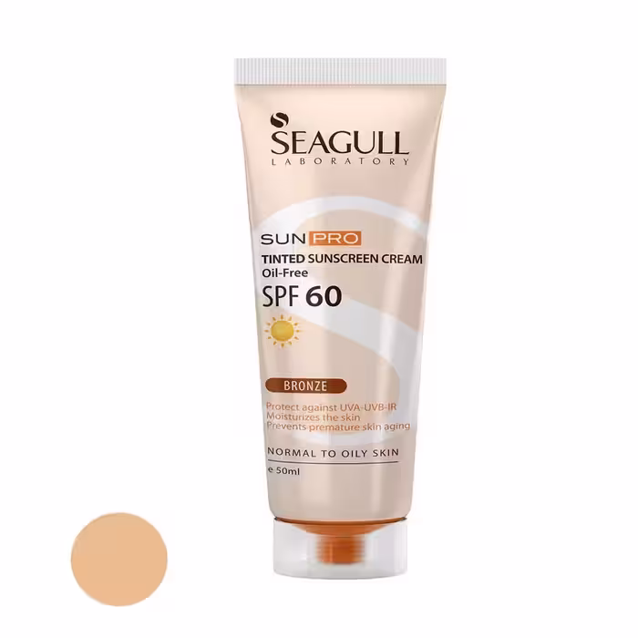 کرم ضد آفتاب SPF60 بژ روشن سی گل