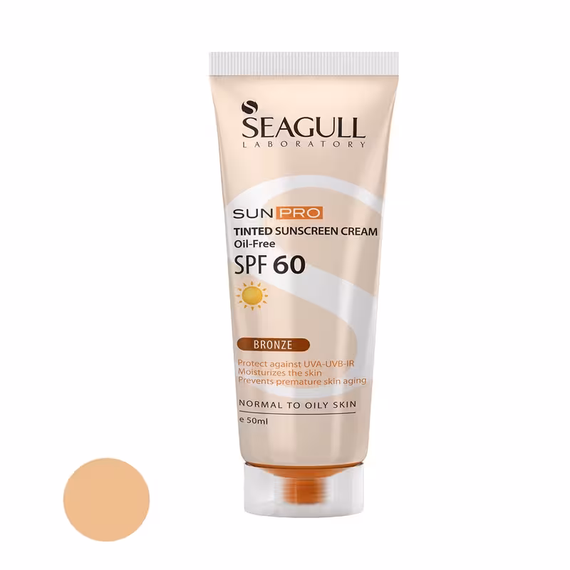 کرم ضد آفتاب SPF60 بژ روشن سی گل