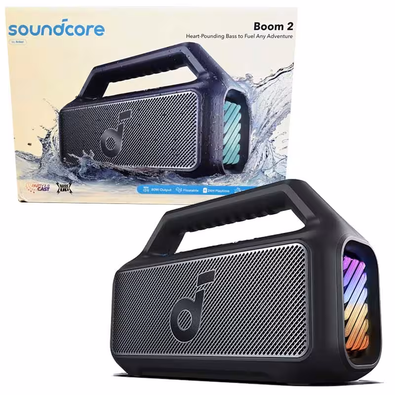 اسپیکر بلوتوث شارژی ضدآب Anker Soundcore Boom2 80w