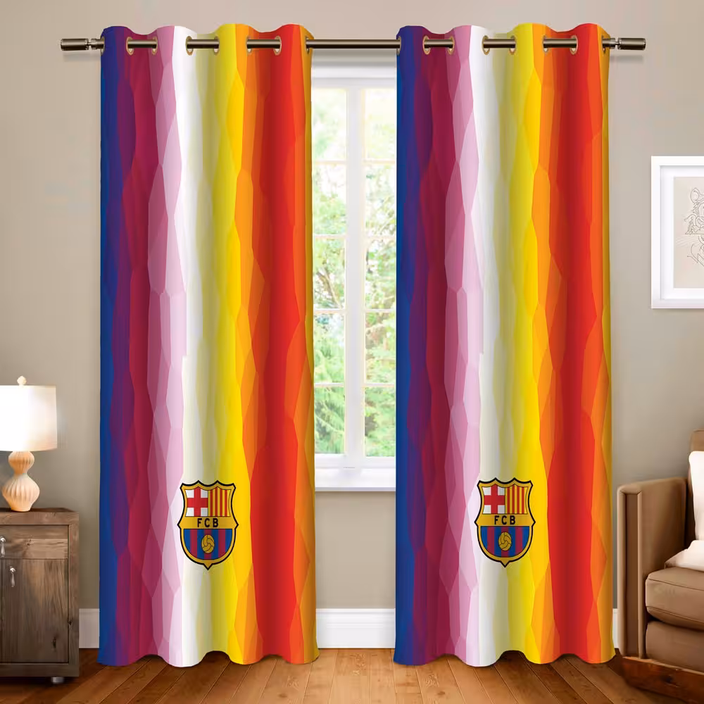 پرده پانچی کد 408 (طرح بارسلونا)