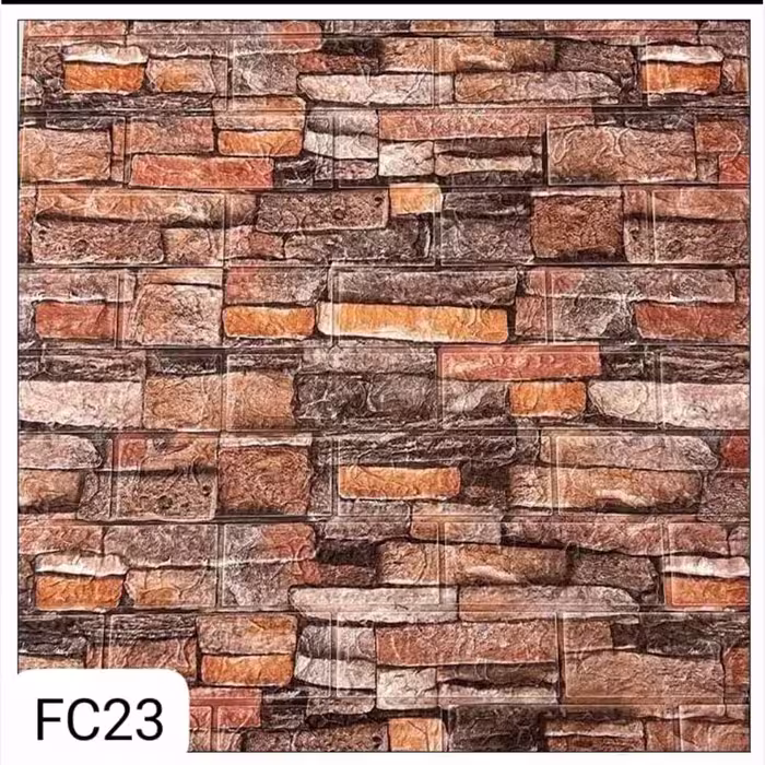 دیوارپوش فومی پشت چسبدار کد FC23 ابعاد70در70 cm ضخامت 5میل (پس کرایه)