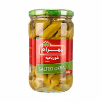 ترشی شور بامیه مهرام 650 گرمی