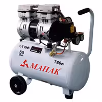 کمپرسور 50 لیتری بیصدا بدون روغن محک HSU750-50L