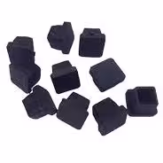 درپوش پلاستیکی قوطی 25 در 25 مشکی