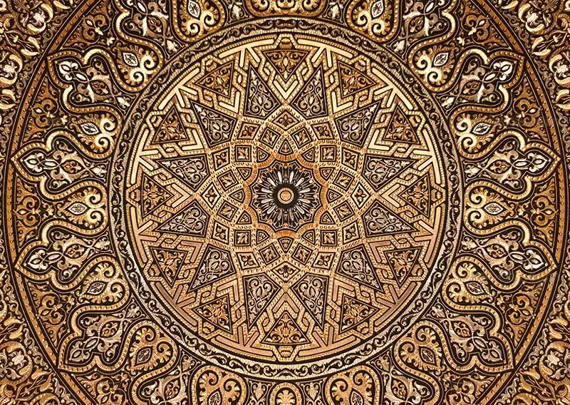 عکس شمسه تذهیب قدیمی | گرافیک با طعم تربچه