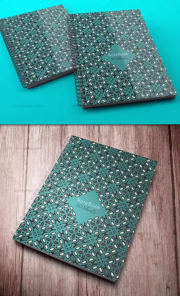 طرح جلد دفتر لایه باز سنتی | گرافیک با طعم تربچه