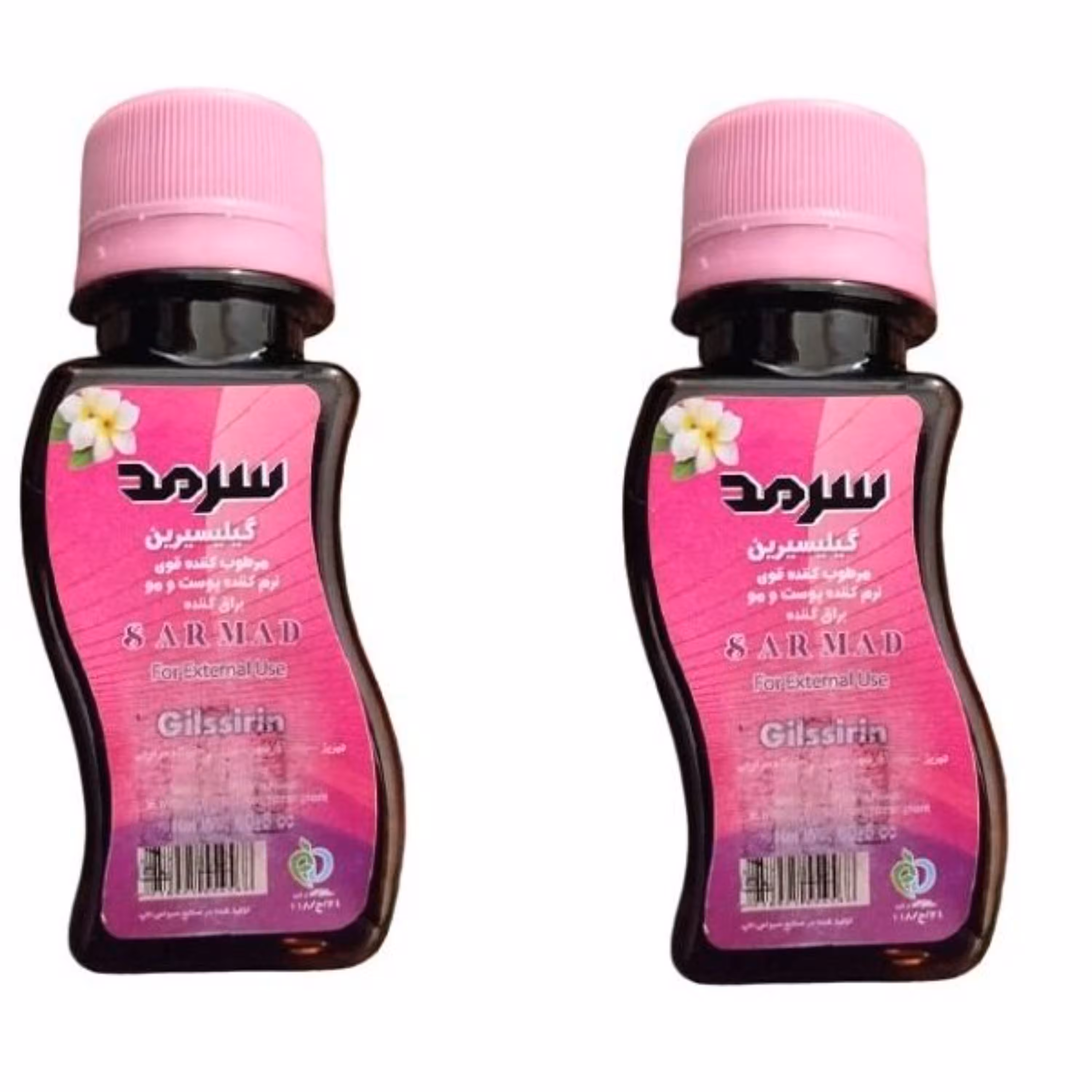 روغن بدن سرمد مدل گلیسیرین شقایق حجم 60 میلی لیتر بسته 2 عددی