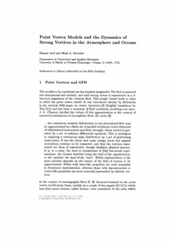 خرید و دانلود نسخه کامل کتاب Fluid Mechanics and the Environment: Dynamical Approaches