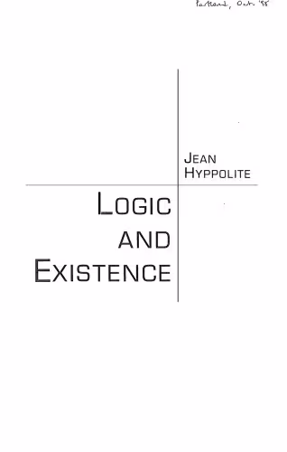 خرید و دانلود نسخه کامل کتاب Logic and Existence