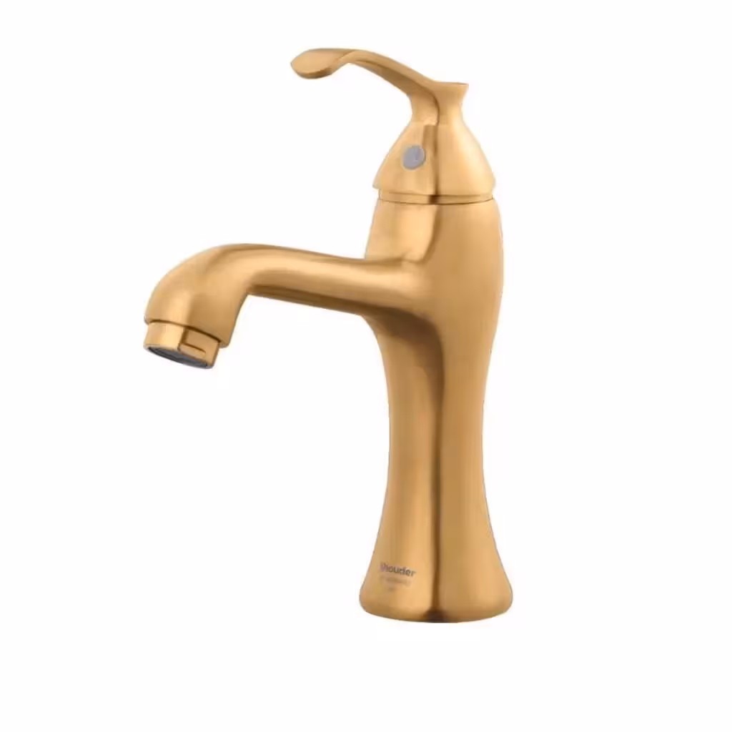 شیر روشویی شودر ثابت مدل کلاسیک طلایی مات