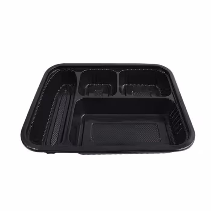 ظرف یکبار مصرف چهار خانه کد 404 با درب 100 عدد