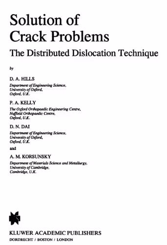 خرید و دانلود نسخه کامل کتاب Solution of Crack Problems: The Distributed Dislocation Technique (Solid Mechanics and Its Applications)