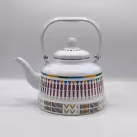 کتری لعابی مراکشی 2/5 لیتر سفید 332603