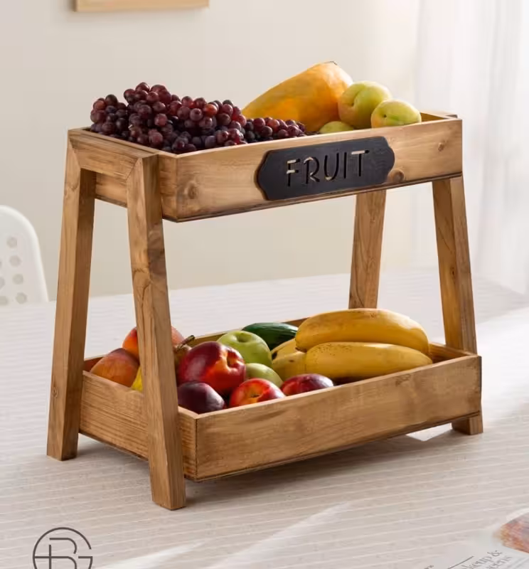 استند چوبی میوه (پست پیشتاز پس کرایه)
