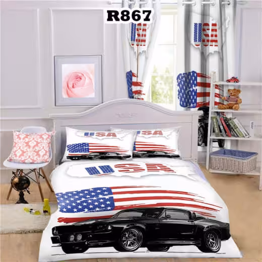 روتختی ماشین طرح پرچم آمریکا کد R867