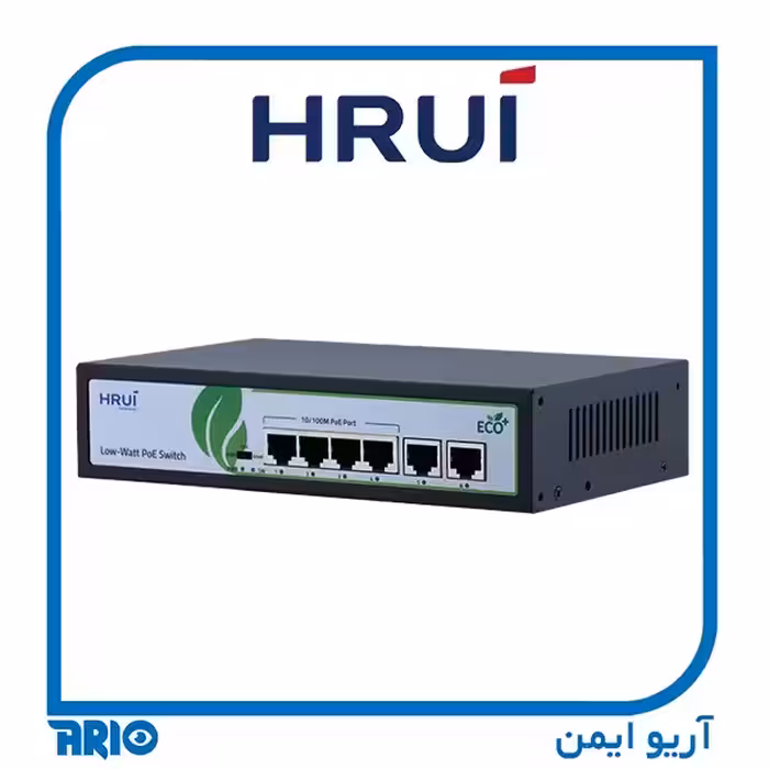 سوییچ POE شبکه 4 پورت HRUI HR902-AF-42N