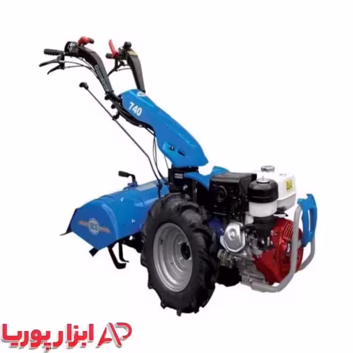 تیلر دروگر دوچرخ ابی 738-باموتور 178 استارتی با فرمان متحرک SKN-همراه باتری و چرخ 500*10-بدون متعلقات