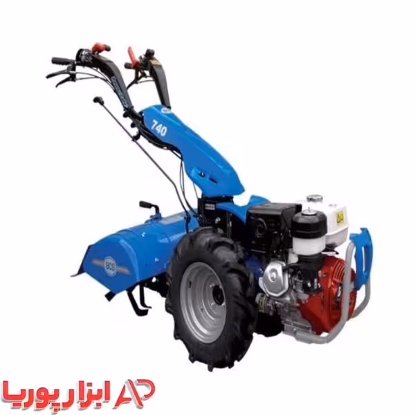 تیلر دروگر دوچرخ ابی 738-باموتور 178 استارتی با فرمان متحرک SKN-همراه باتری و چرخ 500*10-بدون متعلقات