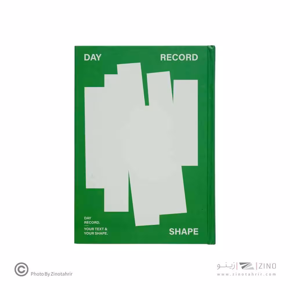 دفترکاغذ سفید و رنگی(بی خط) جلد سخت 15*21 همین سری DAY RECORD