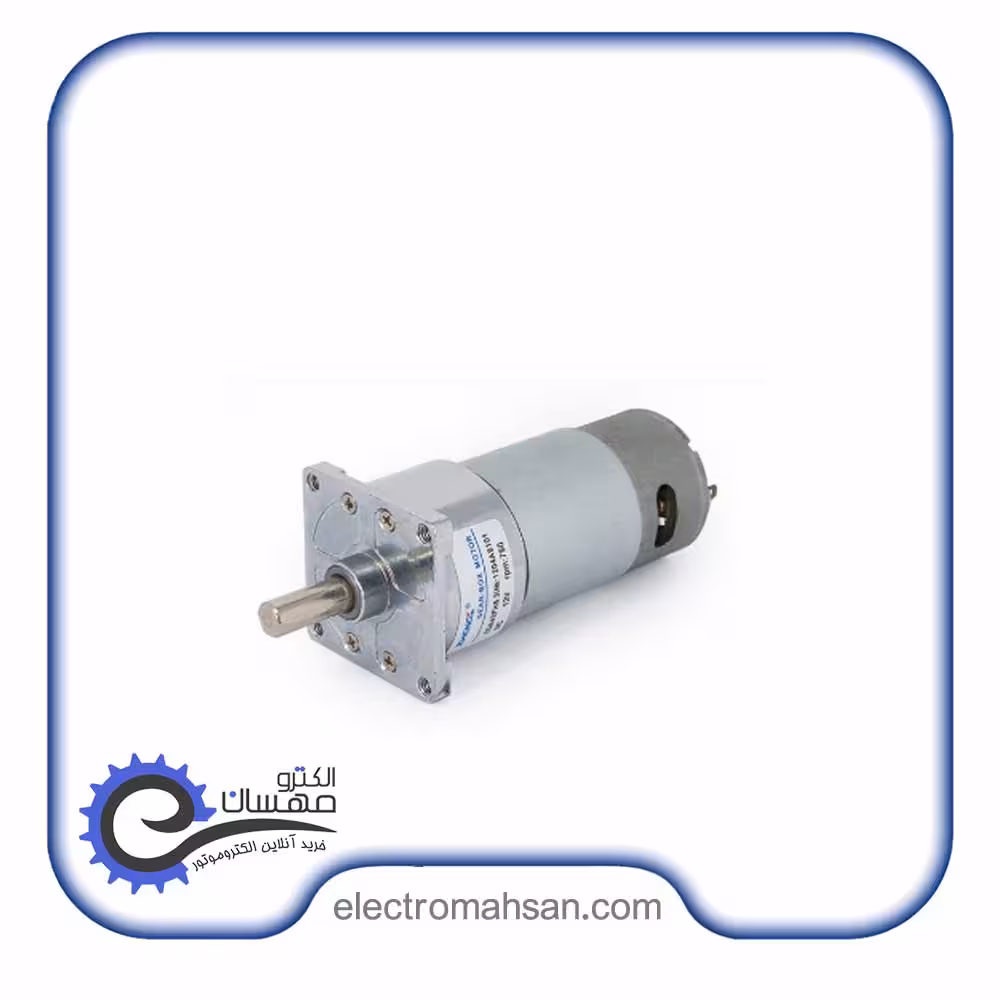 موتور دیسی گیربکس دار کوچک 60 دور 12 ولت مدل ZGA42FM برند ژنگ چین